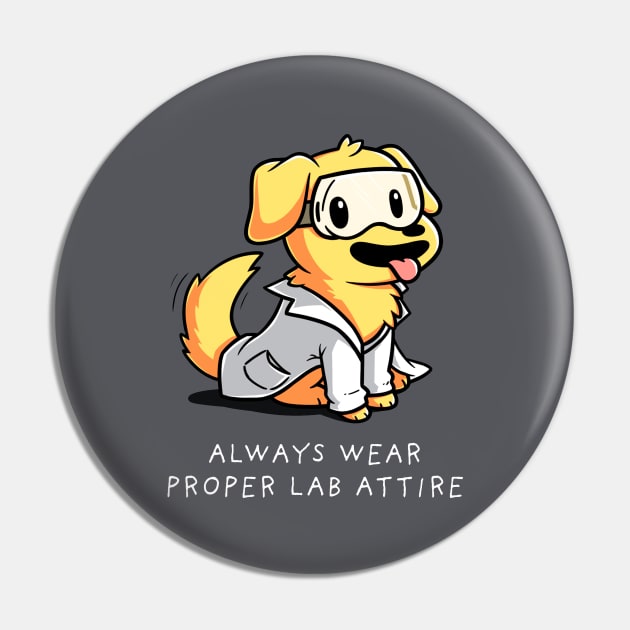 Always Wear Proper Lab Attire Cute Funny Dog Puppy Lover Corgi Animal Lover Quote Pin by LazyMice