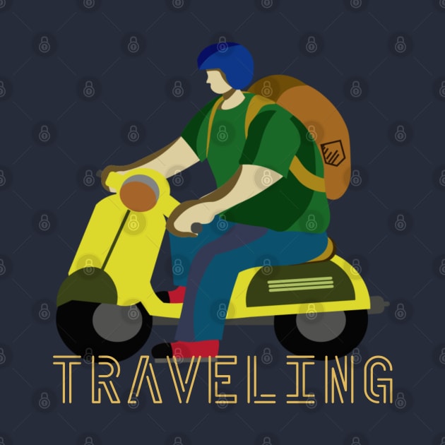 Travelling Scooter Man by RiyanRizqi