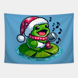 Christmas Carol Frog Tapestry