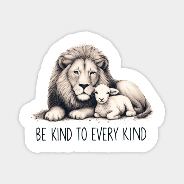 Be Kind to Every Kind Magnet by Lovely Animals