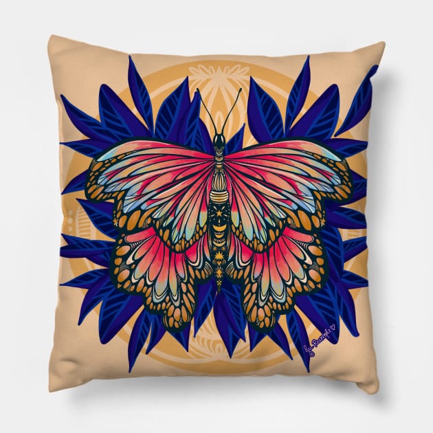 Intricate Butterfly Pillow by jurumple