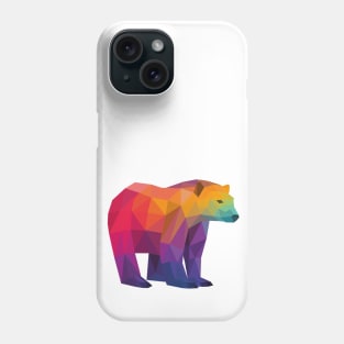 Rainbow Geometric Bear Phone Case