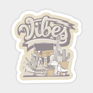 Vibes Muslin Sneaker Art Magnet