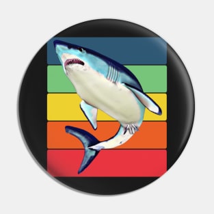 Rainbow Shark Pin