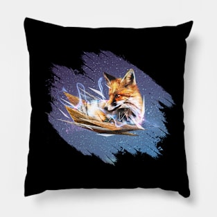 FOX YOU galaxy blue Pillow