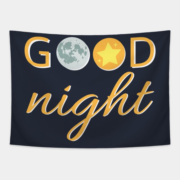 Good night sleep well Tapestry by WordsGames