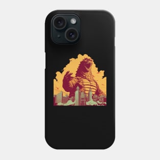 Retro Godzilla Poster Propapaganda Style Phone Case