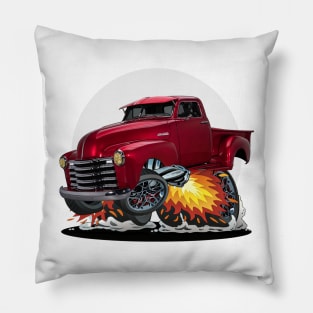 1951 Chevy 3100 Hot Rod Pickup Pillow