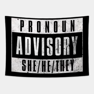 Pronoun Advisory She/He/They Tapestry