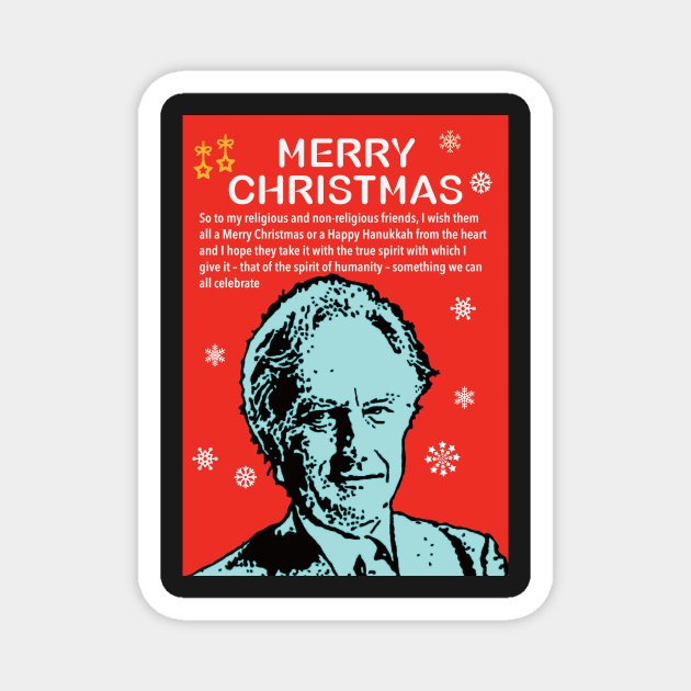 Richard Dawkins Atheist Christmas Magnet by DJVYEATES