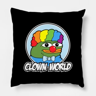 Clown World Pepe Meme Shirt Pillow