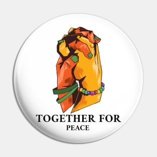 Together for Peace, Teach Peace, International Peace Pin