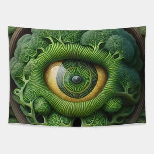 [AI Art] Eye Of Broccoli, Art Deco Style Tapestry