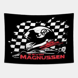 #20 Fan Checkered Flag Tapestry