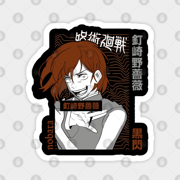 Nobara Kugisaki Manga Jujutsu Kaisen Magnet by Otaku Vibes