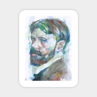 D. H. LAWRENCE watercolor portrait .1 Magnet