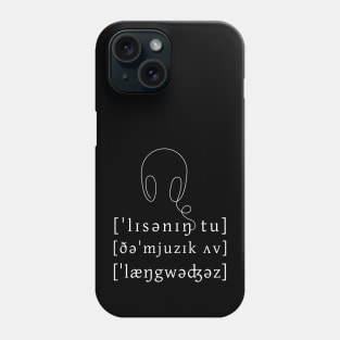 Listening To The Music Of Languages (abstract) Phone Case