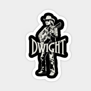 Dwight Yoakam Playing Guitar Magnet