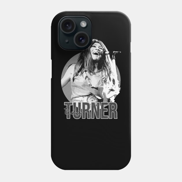 tina turner black and white Phone Case by NelsonPR