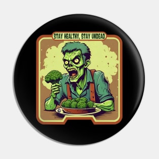 Broccoli zombie healthy life Pin