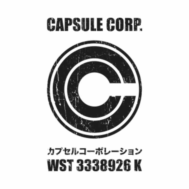 Capsule Corp. Logo Capsule Corp TShirt TeePublic