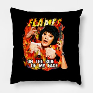 Flames on the side of my face popular Pillow