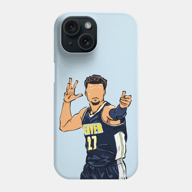 Jamal Murray Blue Arrow Celebration Phone Case by rattraptees