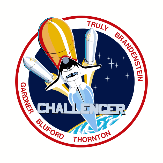 Vintage NASA Challenger Logo by supertwistedgaming