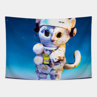 Astronaut Cat Tapestry