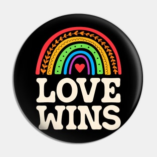 LGBTQ Love Wins Gay Pride LGBT Ally Flag Pin