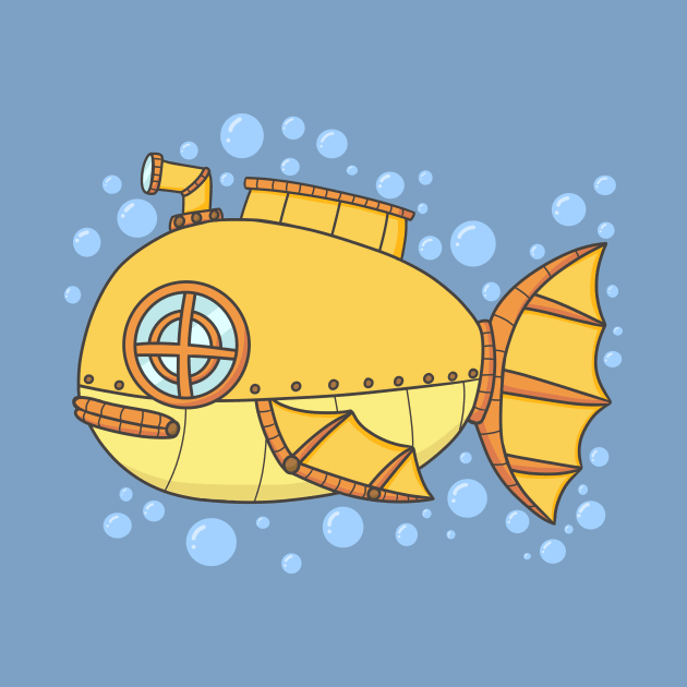 Fish Submarine by KammyBale