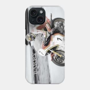 Barry Sheene, Moto GP Legend Motorbike Racer Champion Phone Case