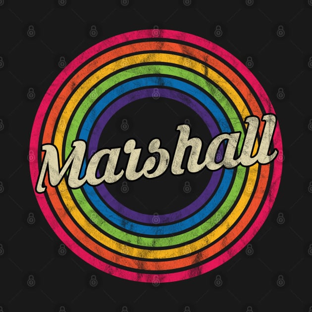 Marshall - Retro Rainbow Faded-Style by MaydenArt