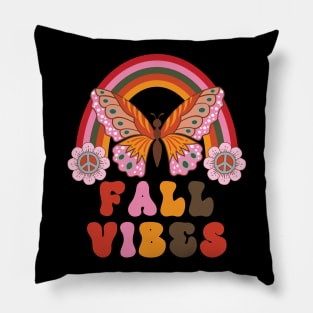 Fall Vibes Rainbow Pillow