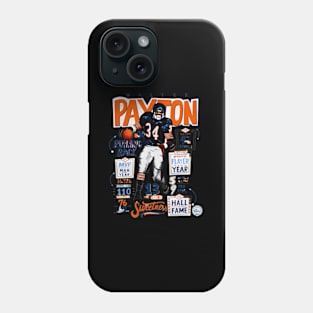 Walter Payton Chicago Stats Phone Case