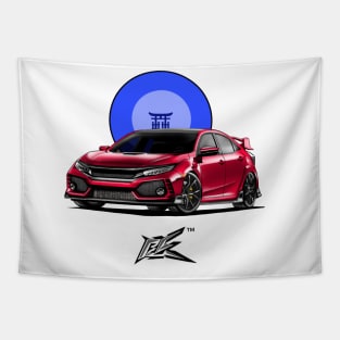 honda civic typeR fk red Tapestry