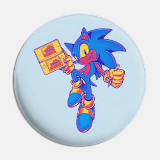 Sonic Playing Game Pin