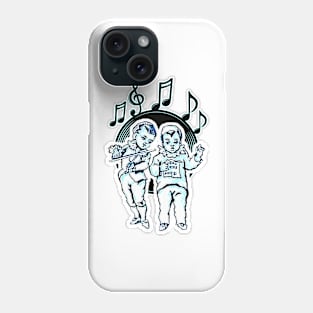 Boys singing and playing the violin Phone Case