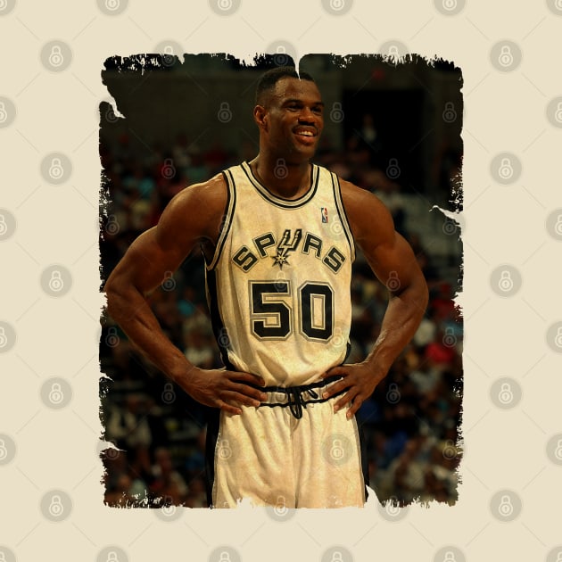 David Robinson - Vintage Design Of Basketball by JULIAN AKBAR PROJECT