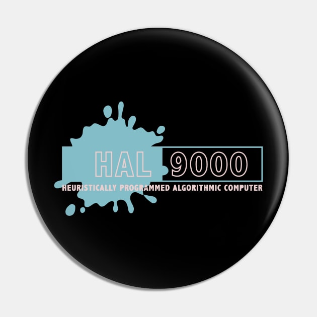 2001 A Space Odyssey Hal Computer Logo Pin by joeysartworld