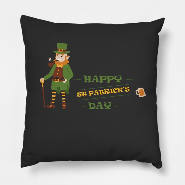 st patrick day's Pillow by Ticus7