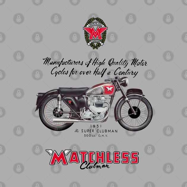 1951 Matchless Super Clubman 500cc OHV by MotorManiac by MotorManiac