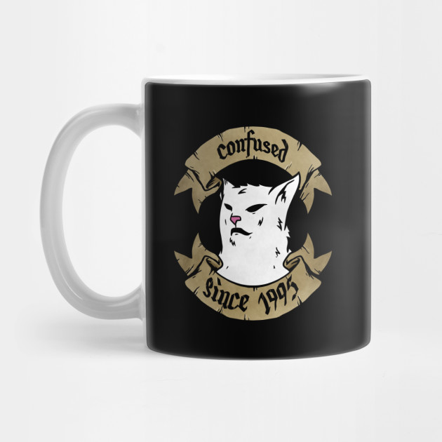 Confused Cat Meme Funny Confused Cat Meme Mug Teepublic