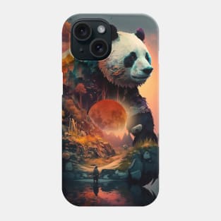 Panda Moon Phone Case