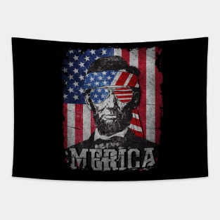 Merica Lincoln Tapestry