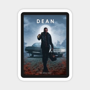 Dean Winchester - Supernatural - Chevrolet Impala baby - Car Legends Magnet