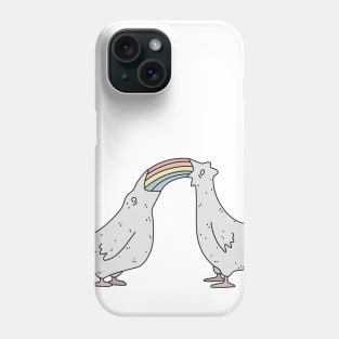 Rainbow chickens Phone Case