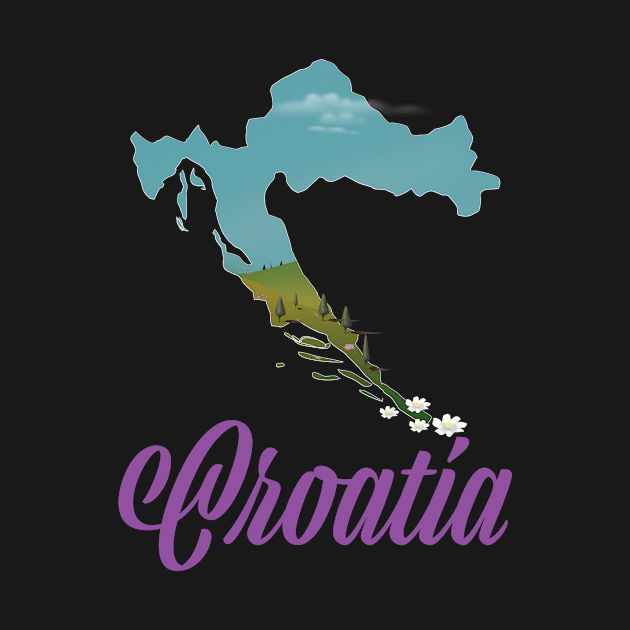 Croatia Map by nickemporium1