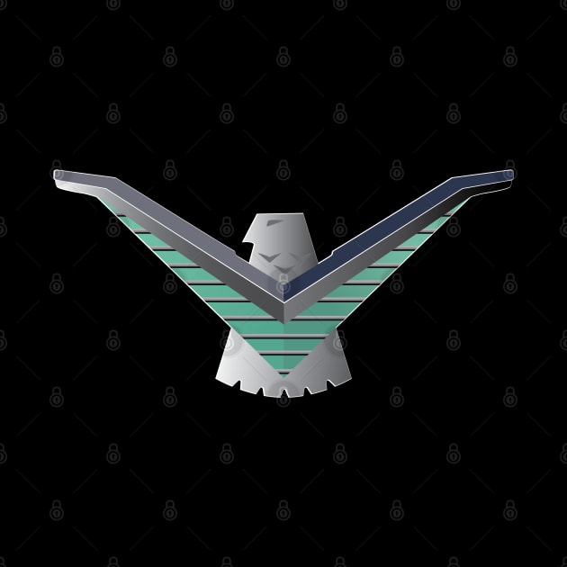 Thunderbird Emblem V Wings Black by PauHanaDesign