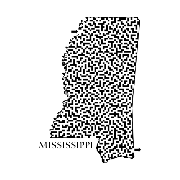State of Mississippi Maze by gorff
